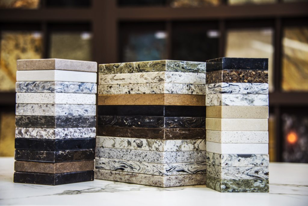 Various types of granite showing the uniqueness behind every slab