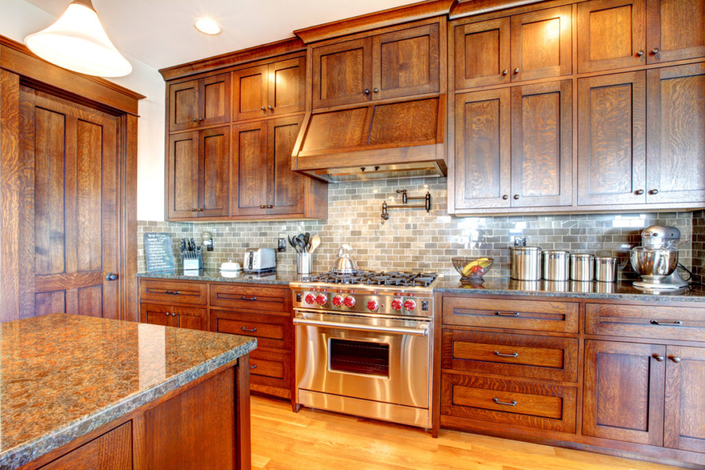 Custom cabinets in a kitchen in El Paso.